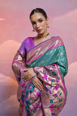 Rich Banarasi Soft Kanjivaram Paithani Saree