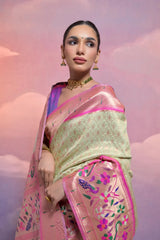 Rich Banarasi Soft Kanjivaram Paithani Saree
