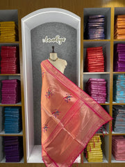 Pure Fully Zari Woven Parrot Motif Paithani Dupatta