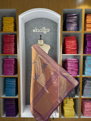 Pure Fully Zari Woven Parrot Motif Paithani Dupatta