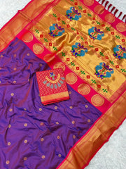 Soft Silk Unique Paithani Saree