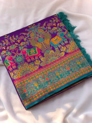 Latest Pashmina Darbari Silk Saree