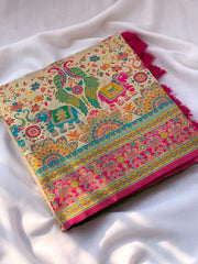 Latest Pashmina Darbari Silk Saree