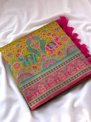 Latest Pashmina Darbari Silk Saree