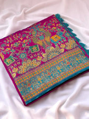 Latest Pashmina Darbari Silk Saree