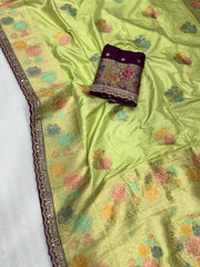 Festive Wear Dola Silk Banarasi Lace Border Saree