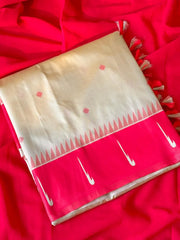 Handloom Soft Silk Muniya Border Rich Saree