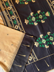 Handloom Soft Silk Muniya Border Rich Saree
