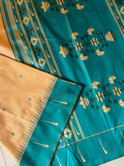 Handloom Soft Silk Muniya Border Rich Saree