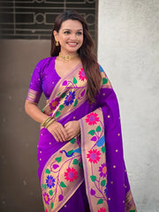 Super Hit Peacock Paithani Saree