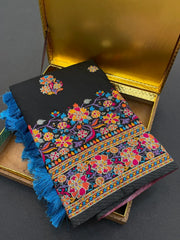 Pashmina Kashmiri Meenakari Silk Saree