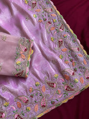 Floral Embroiery Handwork Special Saree