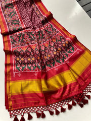 Classic Double Ikkat Patola Printed Saree