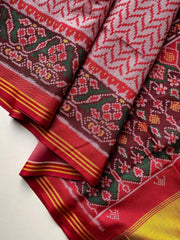 Classic Double Ikkat Patola Printed Saree