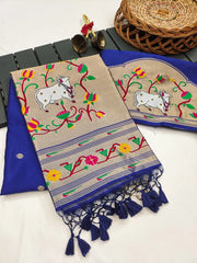 Pichwai Paithani Silk Saree – Royal Heritage Collection