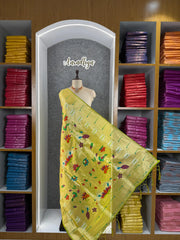 Paithani Soft Silk Rajhans Jaal Dupatta