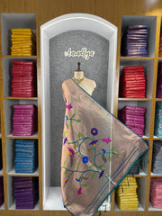 Paithani Jacquard Peacock (Mor) Jaal Dupatta