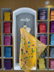 Paithani Jacquard Peacock (Mor) Jaal Dupatta