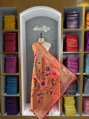 Paithani Jacquard Peacock (Mor) Jaal Dupatta