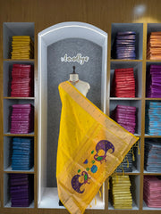 Soft Paithani Silk Peacock Zari Pallu Dupatta | Festive & Wedding Wear