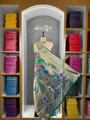 Pure Paithani Pallu All-over Zari Weaving Dupatta