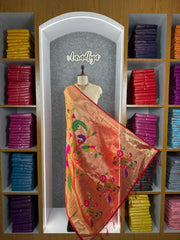 Pure Paithani Pallu All-over Zari Weaving Dupatta