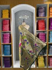 Pure Paithani Pallu All-over Zari Weaving Dupatta