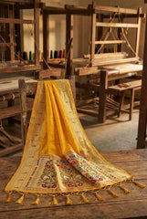 Paithani Weaving Premium Meenakari Heavy Dupatta
