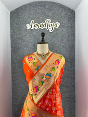 Royal Kanchivaram Patola Paithani Silk Saree