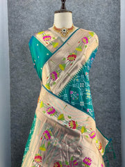 Royal Kanchivaram Patola Paithani Silk Saree