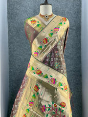 Royal Kanchivaram Patola Paithani Silk Saree