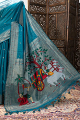 Akha Trij Meena Weaving Paithani Saree