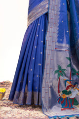 Akha Trij Meena Weaving Paithani Saree