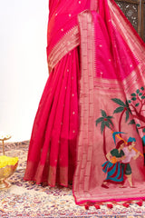 Akha Trij Meena Weaving Paithani Saree