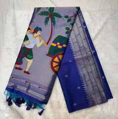 Akha Trij Meena Weaving Paithani Saree