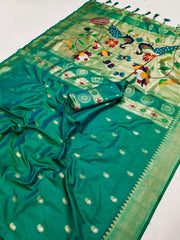 Traditional Paithani Soft Paithani Silk Rich Pallu Saree