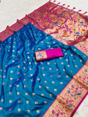 Traditional Wedding Paithani Soft Silk Saree