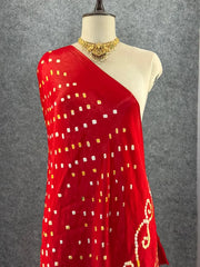 Pure Bandhani Gaji SIlk Dupatta