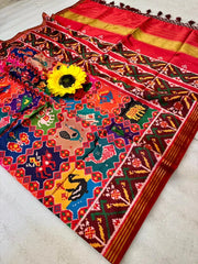 Handloom Silk Patan Patola Printed Saree