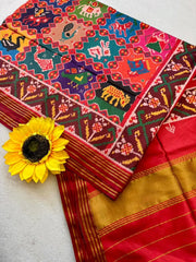 Handloom Silk Patan Patola Printed Saree