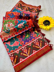 Handloom Silk Patan Patola Printed Saree