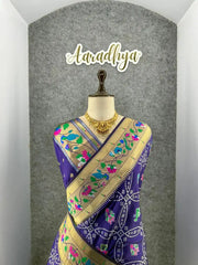 Bandhani Patola Silk Paithani Saree