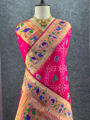 Bandhani Patola Silk Paithani Saree