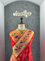 Bandhani Patola Silk Paithani Saree
