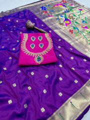 Pure Kanchivaram Paithani Silk Saree | Wedding Saree
