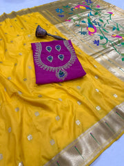 Pure Kanchivaram Paithani Silk Saree | Wedding Saree