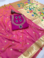 Pure Kanchivaram Paithani Silk Saree | Wedding Saree