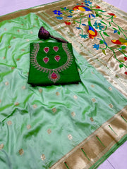 Pure Kanchivaram Paithani Silk Saree | Wedding Saree