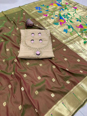 Pure Kanchivaram Paithani Silk Saree | Wedding Saree