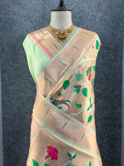 Pure Silk Kanchipuram Full Body Weaving Wedding Special Saree